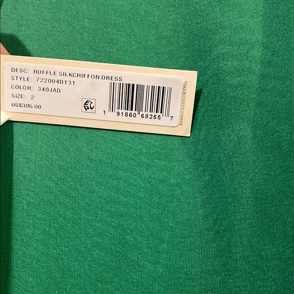 Chic Green Silk Dress, size 2, Rebecca Taylor - Picture 7 of 7